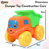 Toyshine Pack of 3 Dumper Toy Construction Cars Push and Go Play Set Friction Powered Vehicles for Kids Educational Toy Set