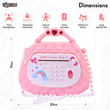 Toyshine Messenger Bag Style Piggy Bank ATM for Kids with Password Operation | Money Saving Box Birthday Gift for Boys Girls-Pink