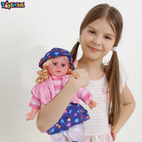 Toyshine Cute Gorgeous Girl Doll Toy with Beautiful Dress and Elegant Eyes - Pink- Multi