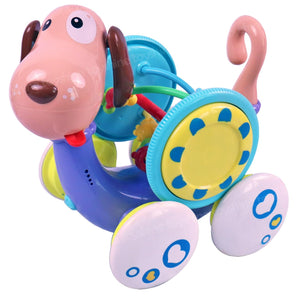 Toyshine Battery Operated Musical Dog with Rattle Sound Educational Interactive Learning Features Toy for kids