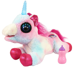 Toyshine Musical Light up Unicorn Stuffed Animal Glowing Singing Plush Toy Decor Birthday Christmas Children's Day Gifts for Toddlers Boy Girls Kids-Multicolor