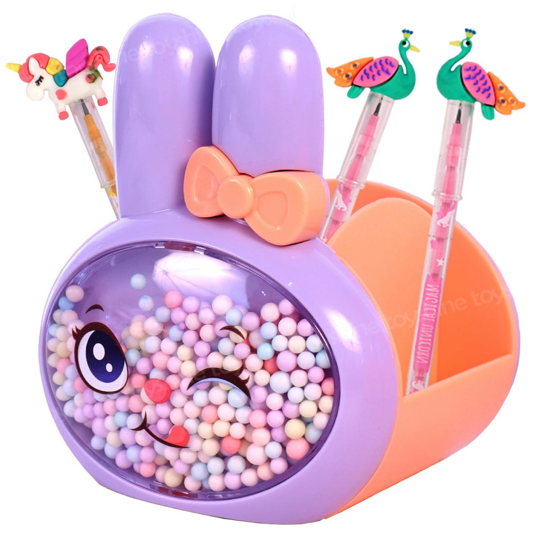 Toyshine Bunny Buddy Design Pen or Pencil Holder Kids Pen Holders Stationer