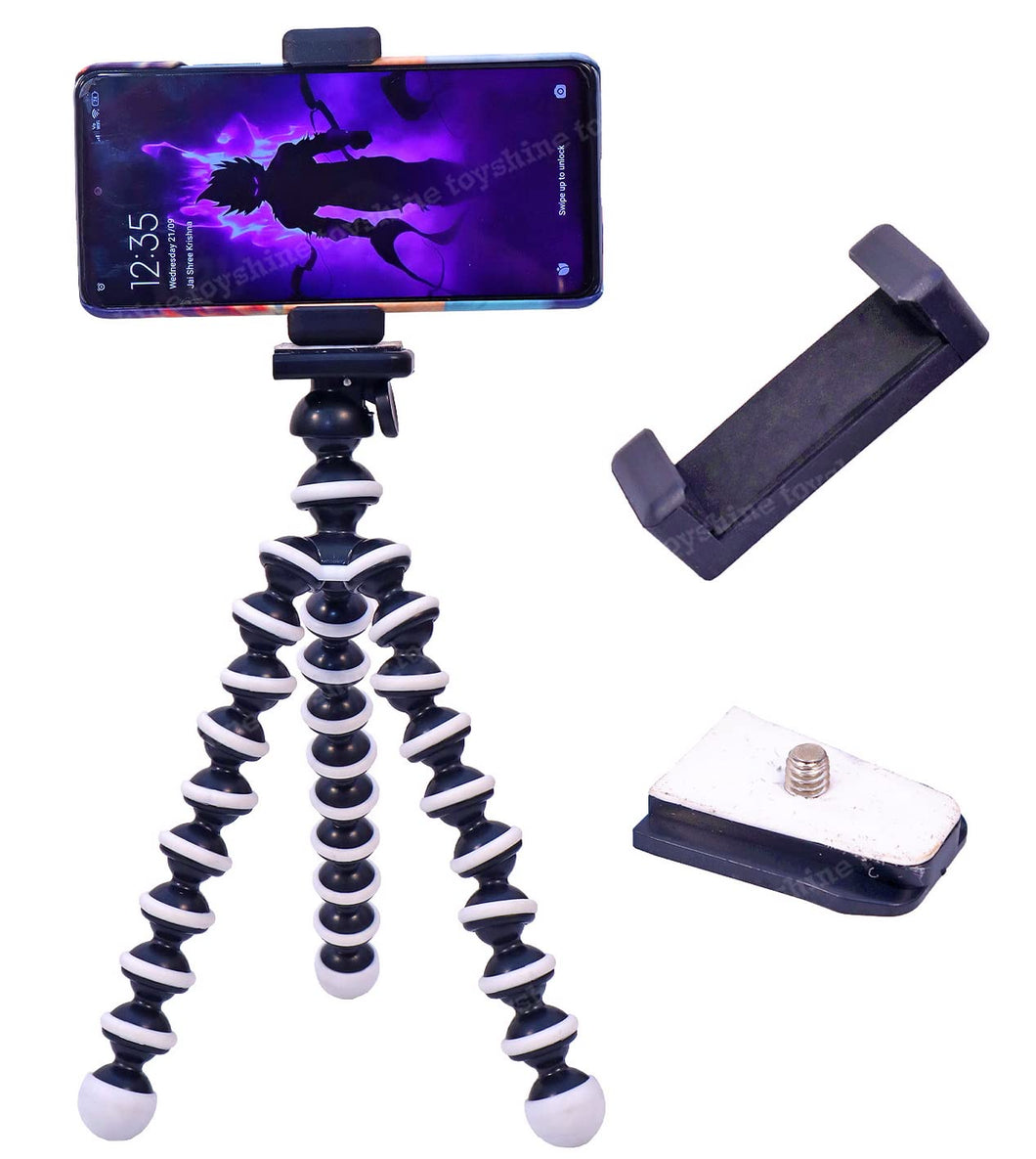 Spanker orilla Tripod/Mini (13 Inch) Tripod for Mobile Phone with Phone Mount | Flexible Gorilla Stand for DSLR & Action Cameras