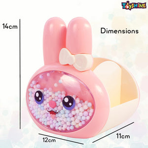 Toyshine Plastic Bunny Buddy Design Pen & Pencil Holder (Pack Of 6) Desktop Stationery Organizer, Kids Pen Holders Return Gifts For Birthday, Stationery Organizer Multicolor, Multi-Coloured