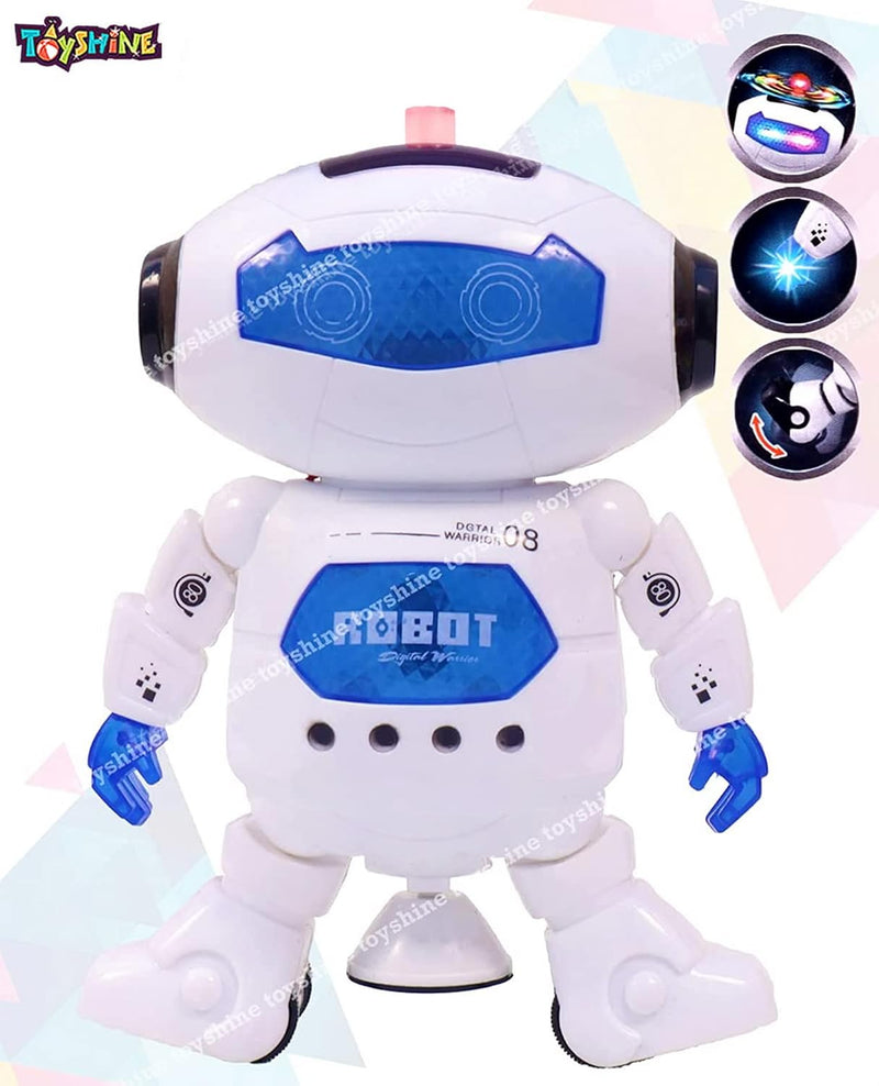 Toyshine Dancing Robot with Music and Lighting Bulb White