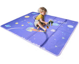 Toyshine 100" X 150" X 1" Baby Foldable extra Large Floor Play Mat with Reversable Waterproof