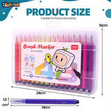 Toyshine 48 Pcs Watercolor Marker Pens Set - Colouring Kit Art Markers Sketch Pens Artists Sketching Return Gift, Multi-coloured, Multi