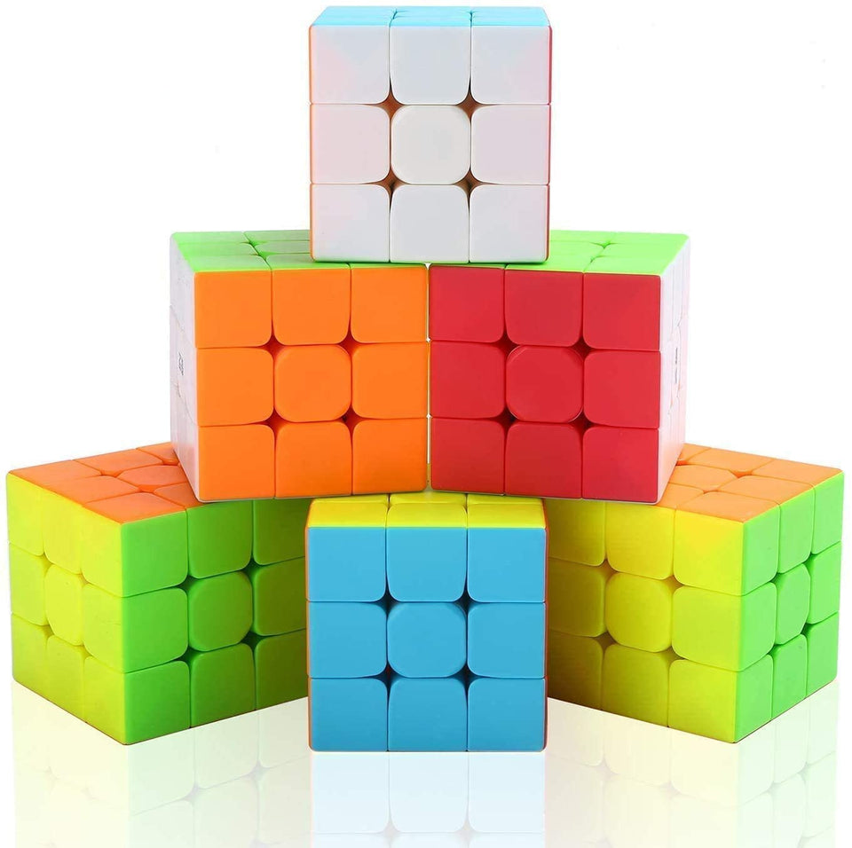 Toyshine QIYI 3x3 stickerless Speed Magic Cube Puzzle - Mix