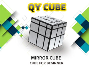 Toyshine 3x3x3 Silver Mirror Magic Speed Cube Speedy Stress Buster Brainstorming Puzzle for Kids & Adults