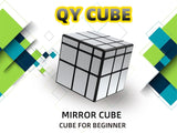 Toyshine 3x3x3 Silver Mirror Magic Speed Cube Speedy Stress Buster Brainstorming Puzzle for Kids & Adults