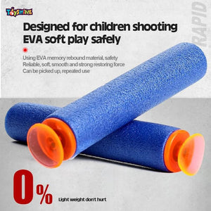 Toyshine Electric Toy Gun Automatic Soft Foam Bullet Blaster Gun Toy, Rechargeable 28 Burst EVA Soft Bullet Wrist Blasting Bracelet Auto Soft Bullet Gun Target Shooting Game Toy for Kids