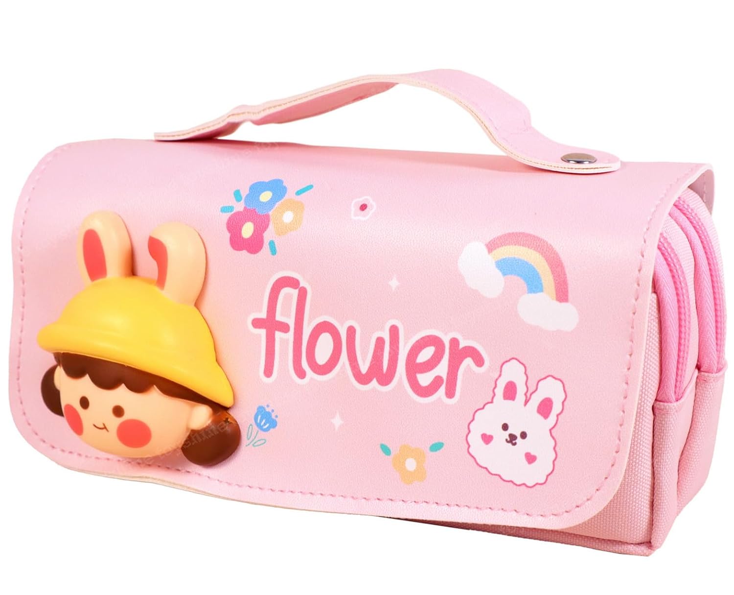 Toyshine Cute Large Capacity Pencil Case Pencil Pouch Handheld Pen Bag