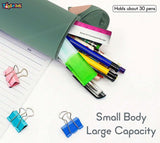 Toyshine Pencil Shaped Pencil Pouch Portable Pencil Bag with Zipper Cute Pen Pouch Bag for Kids Gift Stationery -Green