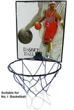 Toyshine Indoor Door and Wall Mountable Basketball Hoop Set with 7 No Basketball, Mix Color (SSTP)