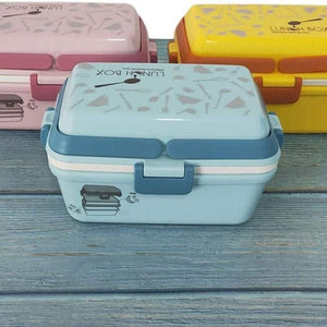 Spanker 1300ML BPAs Free Leak Proof Mom’s Choice Lunch Box with Fruit/Yogurt Pot Durable Perfect Size Kids Bento Box - Yellow