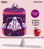 Toyshine 10" Space Shuttle Backpack for Kids Girls Boys Cute Toddler Backpack Preschool Nursery Travel Bag - Purple