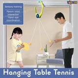 Toyshine Portable Indoor Hanging Table Tennis Adjustable Training Device Ping Pong Trainer with 6 Balls and 2 TT Rackets