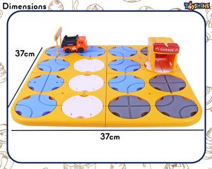 Toyshine 34 Pc DIY Maze Logic Road Builder Interactive Brain Teaser Puzzle Track Set with Parking Garage Educational Montessori Toy with Light and Music for Kids Gift for Boys Girls 3+