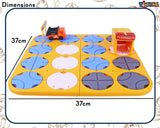 Toyshine 34 Pc DIY Maze Logic Road Builder Interactive Brain Teaser Puzzle Track Set with Parking Garage Educational Montessori Toy with Light and Music for Kids Gift for Boys Girls 3+