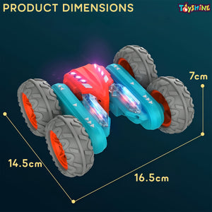 Toyshine Hologram Remote Control Car Stunt RC Cars, 2.4Ghz with Double Sided 360 Flips, 4WD Off Road Drift RC Race Car Toy Stunt Toys for Kids 6-12 Year Old Boys Girls Birthday Gift