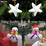 Toyshine 25 Pc Festive Xmas Tree Decorations Christmas Ornaments Hanging Accessories Combo Pack for Home School Office - Eco Small