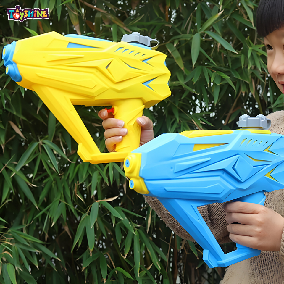 Toyshine Handheld Water Gun Holi Pichkari with Pool Party Summer Festive Fun Toys for Kids Boys Girls - Yellow
