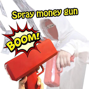 Toyshine Money Gun Cash Gun Super Gun Spray Gun Dollar Gun Cash Toy Shooter Toy Gun - C