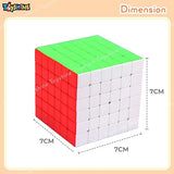Toyshine 6X6X6 Stickerless Smooth Play Speed Cube Speedy Stress Buster Brainstorming Puzzle for Kids & Adults