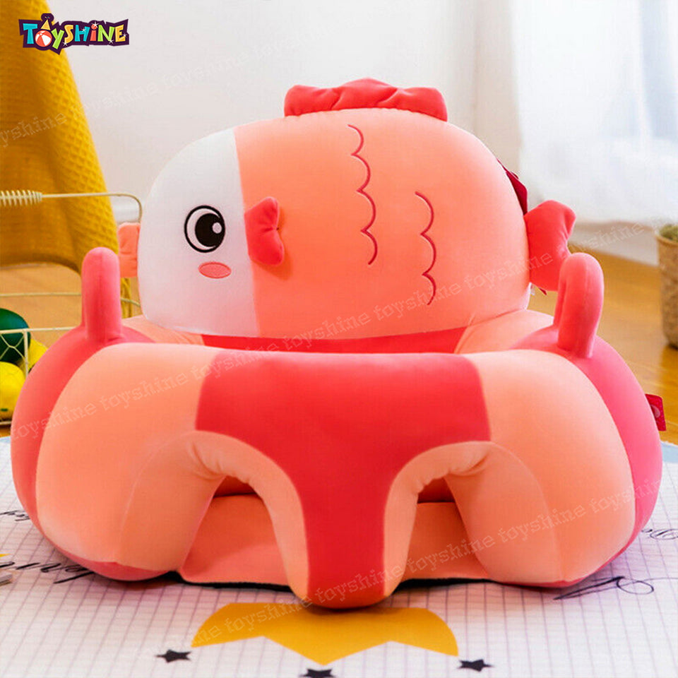 Toyshine Sofa Seat Fish Infant Sofa Cute Learning Sitting Chairs Baby Sit Up Chair Baby Bouncer Infants Floor Seats