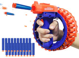 Toyshine Electric Toy Gun Automatic Soft Foam Bullet Blaster Gun Toy, Rechargeable 28 Burst EVA Soft Bullet Wrist Blasting Bracelet Auto Soft Bullet Gun Target Shooting Game Toy for Kids