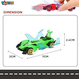 Toyshine Pack of 6 Free Wheel Speed Racing 1:72 Scale Die cast Kids Collectable Vehicle Toy Set Educational Play Set Return Gift for Age 3+