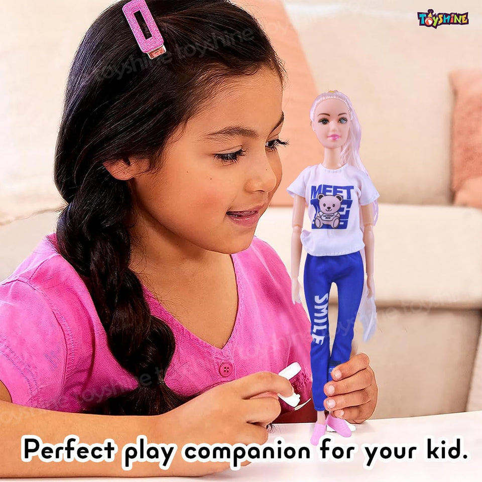 Toyshine Beautiful Summer Magic Couple Fashion Doll Toy Set for Baby Kids Dolls House Collection | Pretend Play Gift for Girls Kids Role Play Toy for Age 3+ Years
