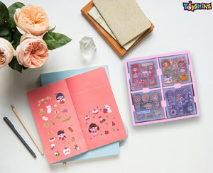 Toyshine Cute Decorative Handbook Washi Stickers Gift Box (2 Sets) for Scrapbook Diary Planner DIY Craft Album Calendar Notebook Laptop Phone Case - C