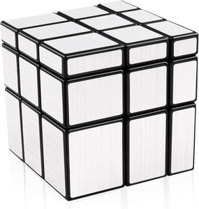 Toyshine 3x3x3 Silver Mirror Magic Speed Cube Speedy Stress Buster Brainstorming Puzzle for Kids & Adults