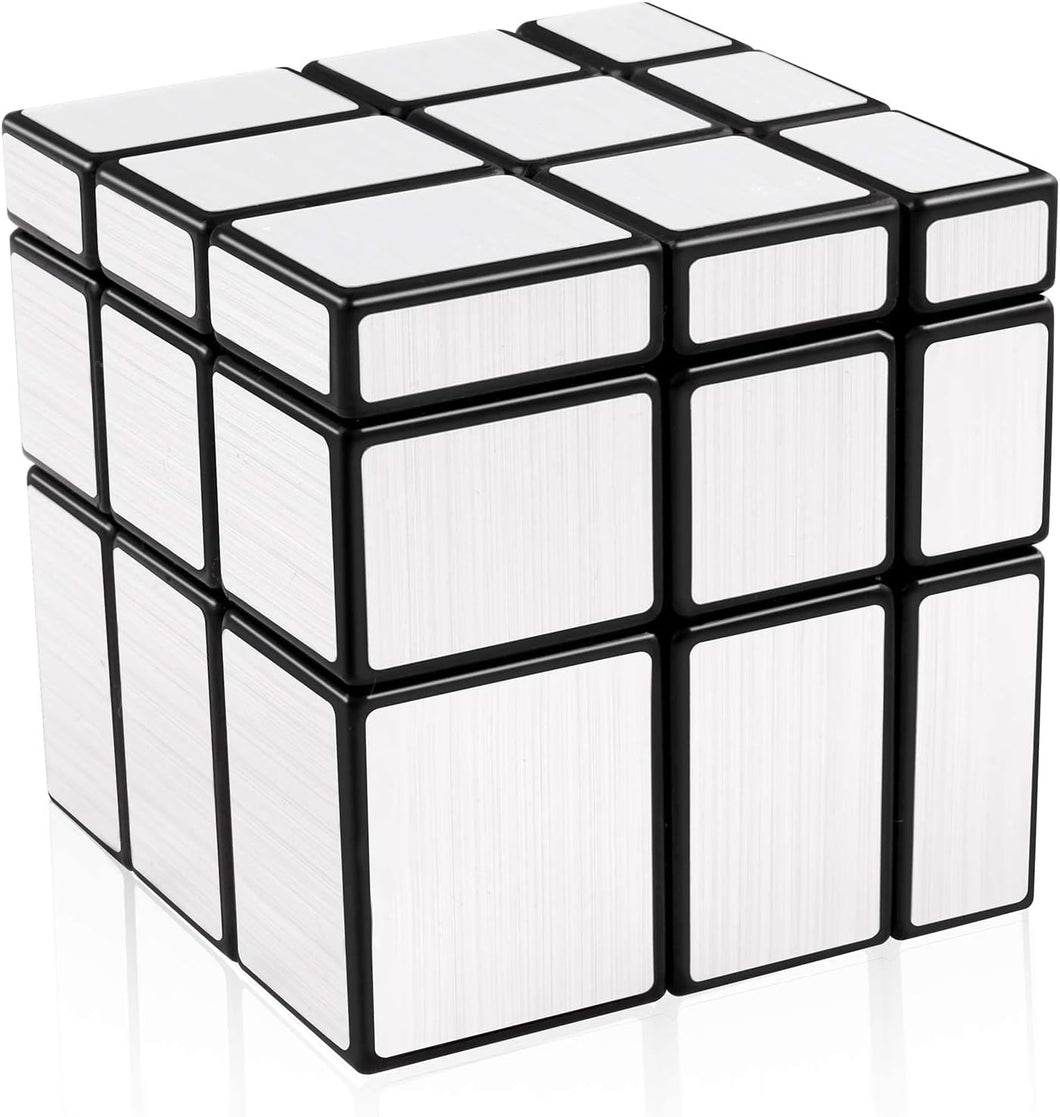 Toyshine 3x3x3 Silver Mirror Magic Speed Cube Speedy Stress Buster Brainstorming Puzzle for Kids & Adults