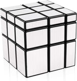 Toyshine 3x3x3 Silver Mirror Magic Speed Cube Speedy Stress Buster Brainstorming Puzzle for Kids & Adults