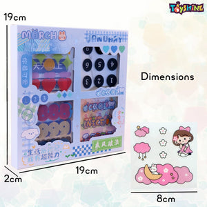 Toyshine Cute Handbook Decorative Washi Stickers Gift Box (2 Sets) for Scrapbook Diary Planner DIY Craft Album Calendar Notebook Laptop Phone Case-B