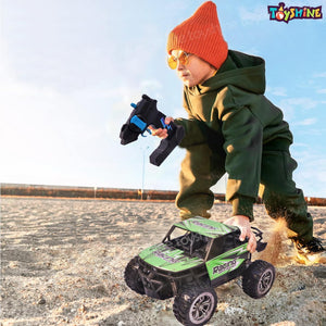 Toyshine High Speed Remote Control Dirt Tracker Car 1:18 Scale 20 KM/H Off Road Monster Trucks, 2.4GHz-Green