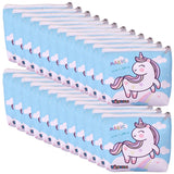 Toyshine Pack of 24 Unicorn Soft Mini Pencil Storage Case Pouch- Kids School Supply Organizer Students Stationery Pouch for Girls