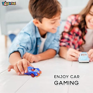 Toyshine Pack of 6 Free Wheel Speed Racing 1:72 Scale Die cast Kids Collectable Vehicle Toy Set Educational Play Set Return Gift for Age 3+