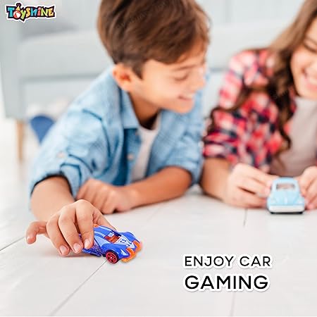 Toyshine Pack of 6 Free Wheel Speed Racing 1:72 Scale Die cast Kids Collectable Vehicle Toy Set Educational Play Set Return Gift for Age 3+