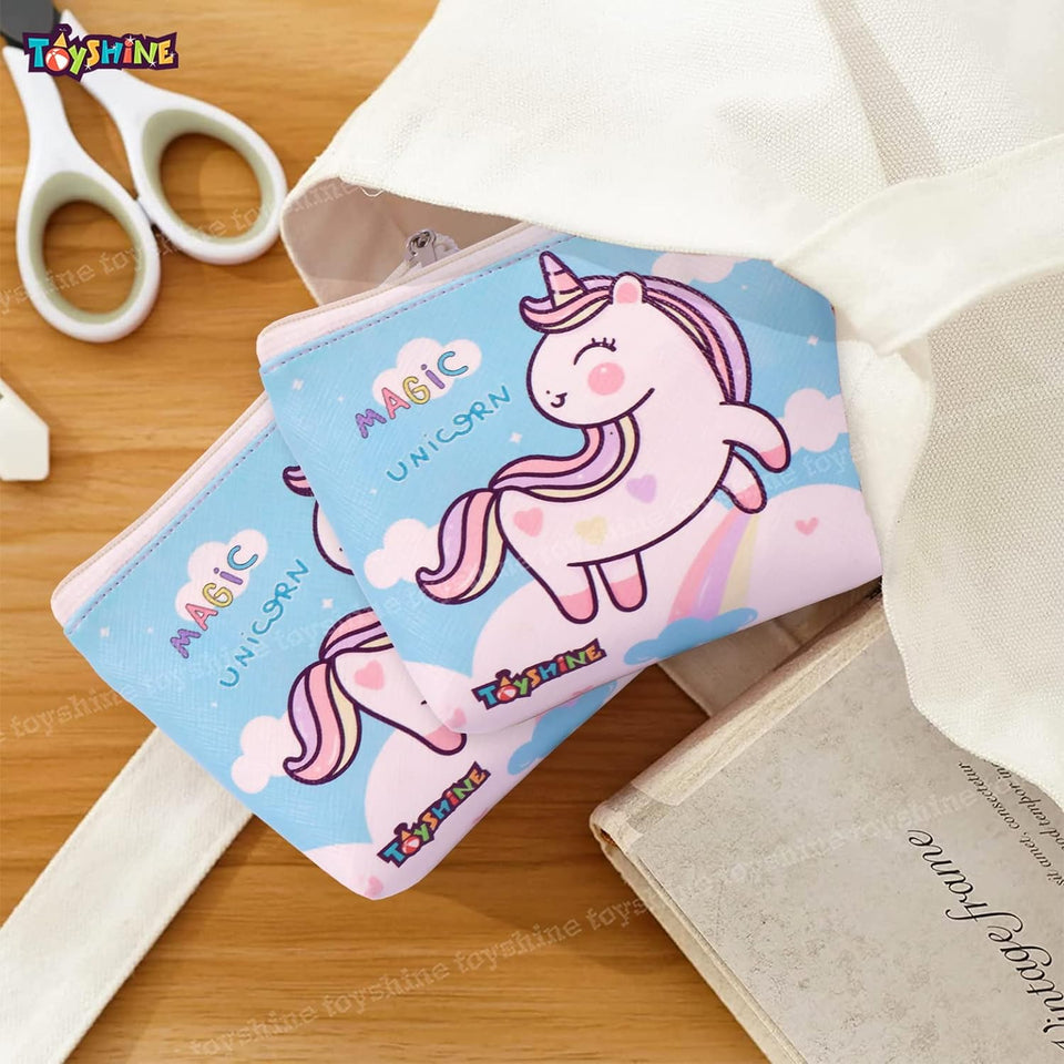 Toyshine Pack of 24 Unicorn Soft Mini Pencil Storage Case Pouch Kids