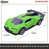 Toyshine 1:32 Scale Die Cast Racing Model Vehicle Toy Car with Pull Back Function Along with Opening Door Feature for Kids Boy Girl 3+, Green