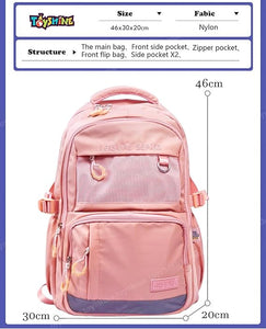 Toyshine 18 Inches High School College Backpacks for Teen Girls Boys Lightweight Bag