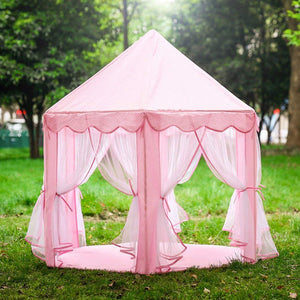 Toyshine Big Princes Castle Theme Tent House for Kids, Pink (Lights, Balls not Included)