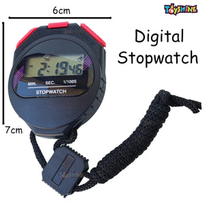 Toyshine Multi-Function Electronic Digital Sport Stopwatch Timer, Large Display with Date Time and Alarm Function,Suitable for Sports Coaches Fitness Coaches and Referees (SSTP)