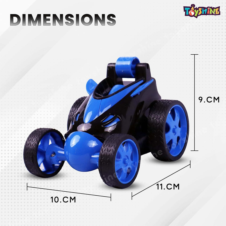 Toyshine 1:24 Scale Remote Control 360° Rotating Rechargeable Radio Control Stunt car for Kids 3+ yrs - Blue