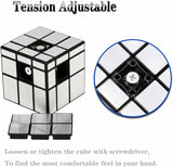 Toyshine 3x3x3 Silver Mirror Magic Speed Cube Speedy Stress Buster Brainstorming Puzzle for Kids & Adults