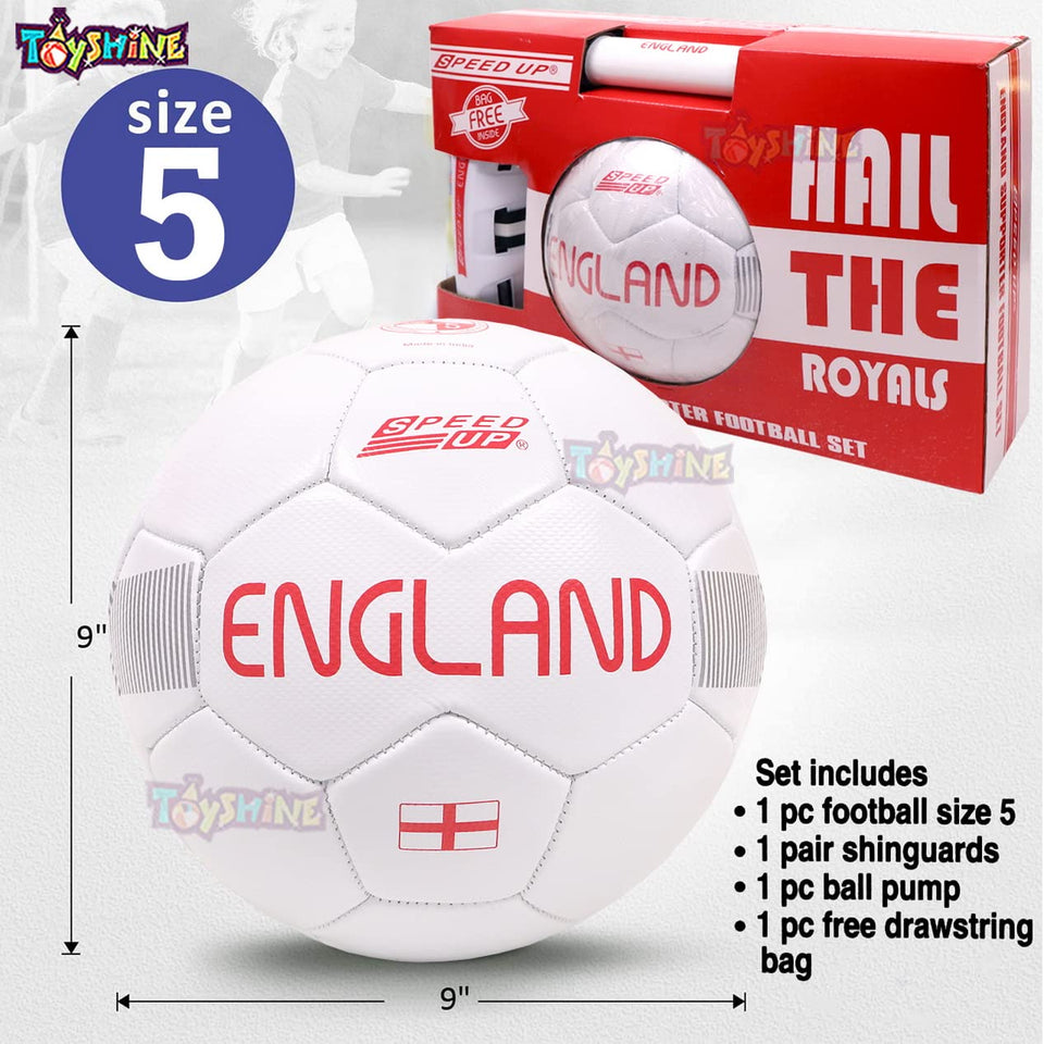 Toyshine Speed UP 4 in 1 Football Combo Set Toy Gift for Kids - White