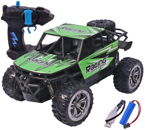 Toyshine High Speed Remote Control Dirt Tracker Car 1:18 Scale 20 KM/H Off Road Monster Trucks, 2.4GHz-Green